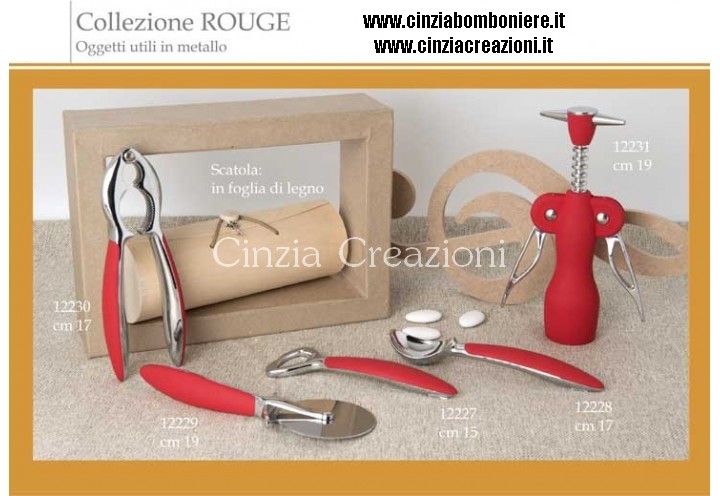 Bomboniere Utensili Cucina Rossi Schiaccianoci Apribottiglie liapizza