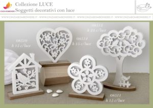 Bomboniere legno led