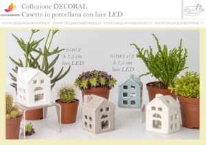 Casetta porcellana led