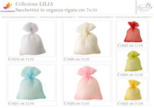 Sacchetti organza confetti