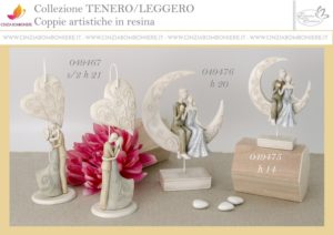 Sposi mezza luna statuina