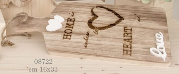 tagliere in legno tema cuore 08722