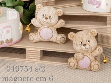 Magnete orso rosa 049754