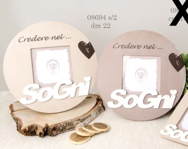 Porta foto legno tema sogni 08694