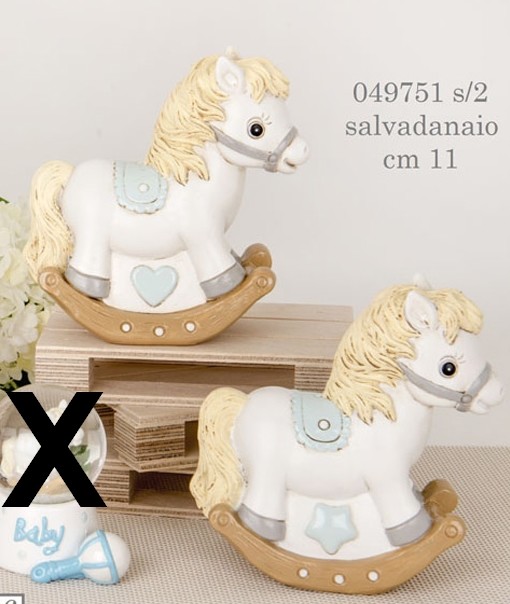 Salvadanaio cavallo a dondolo 049751